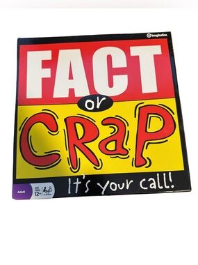 Fact or Crap Trivia Board Game by Imagination - Complete w/ All Cards‎ & Tokens